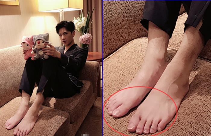 刘昊然的脚脚趾图片